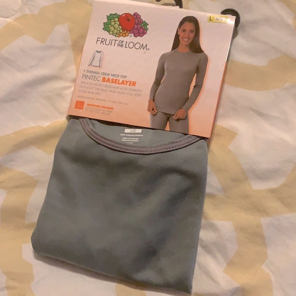 Fruit of the Loom thermal crew neck long sleeved shirt